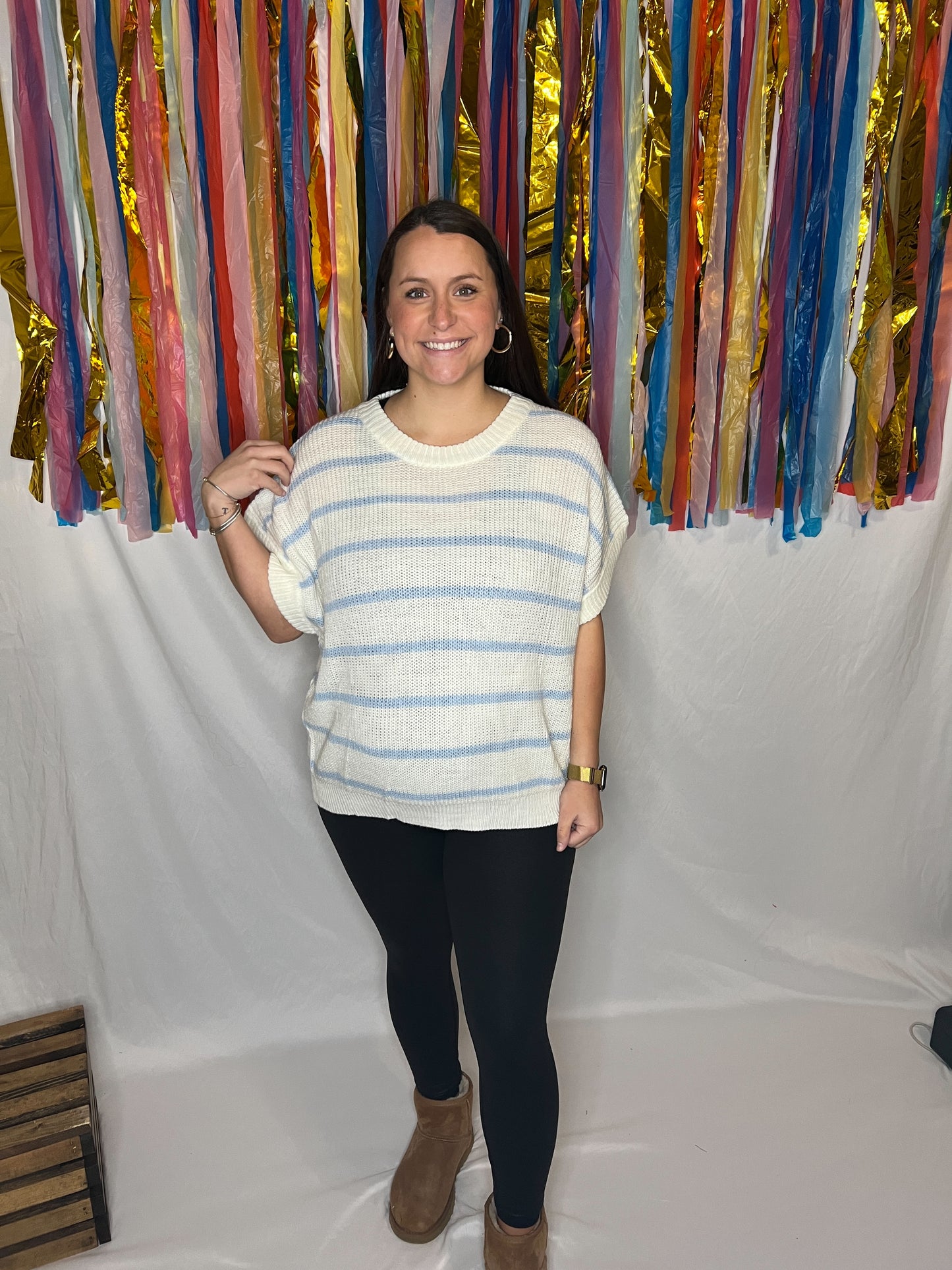 Coastal Drift Striped Sweater