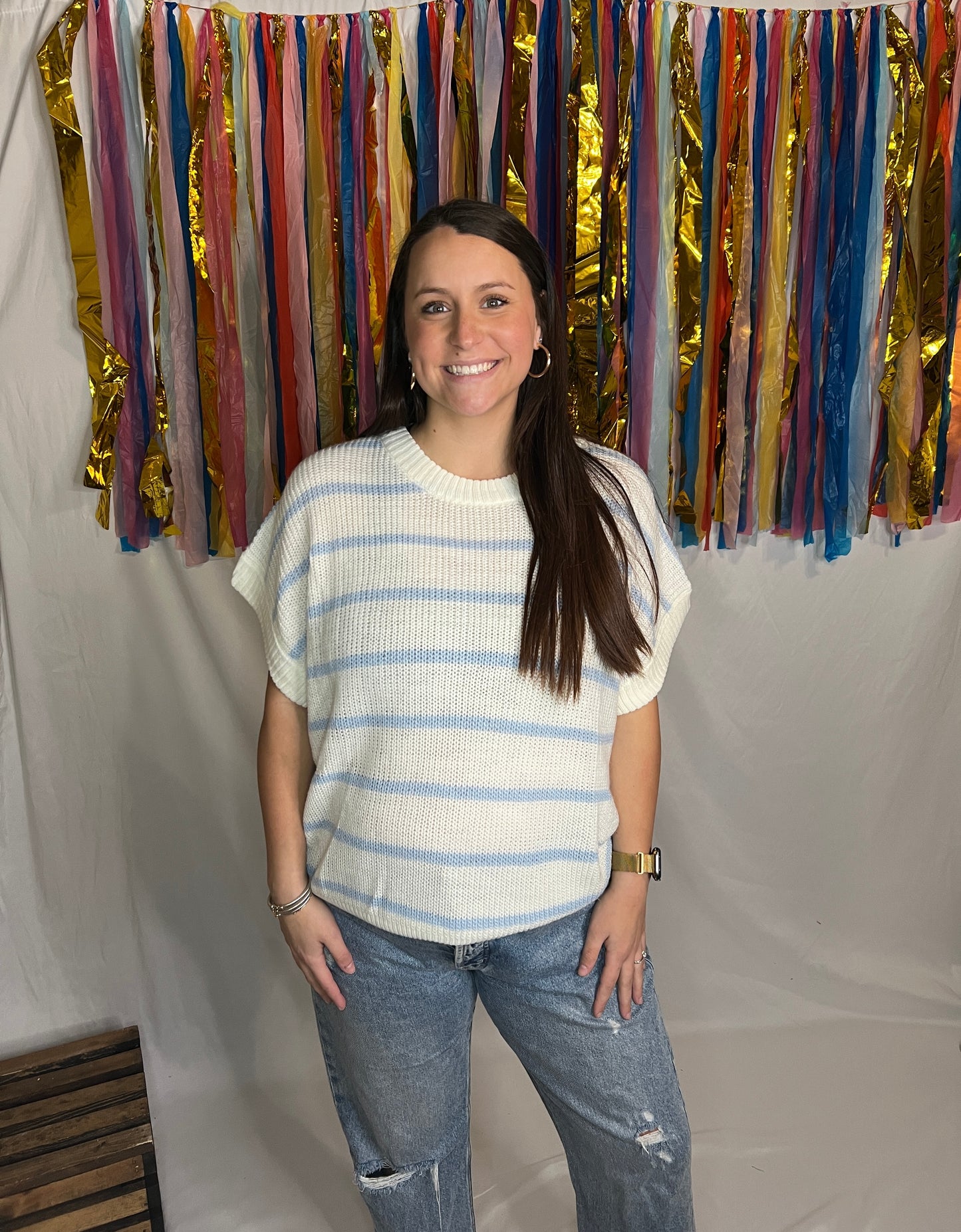 Coastal Drift Striped Sweater
