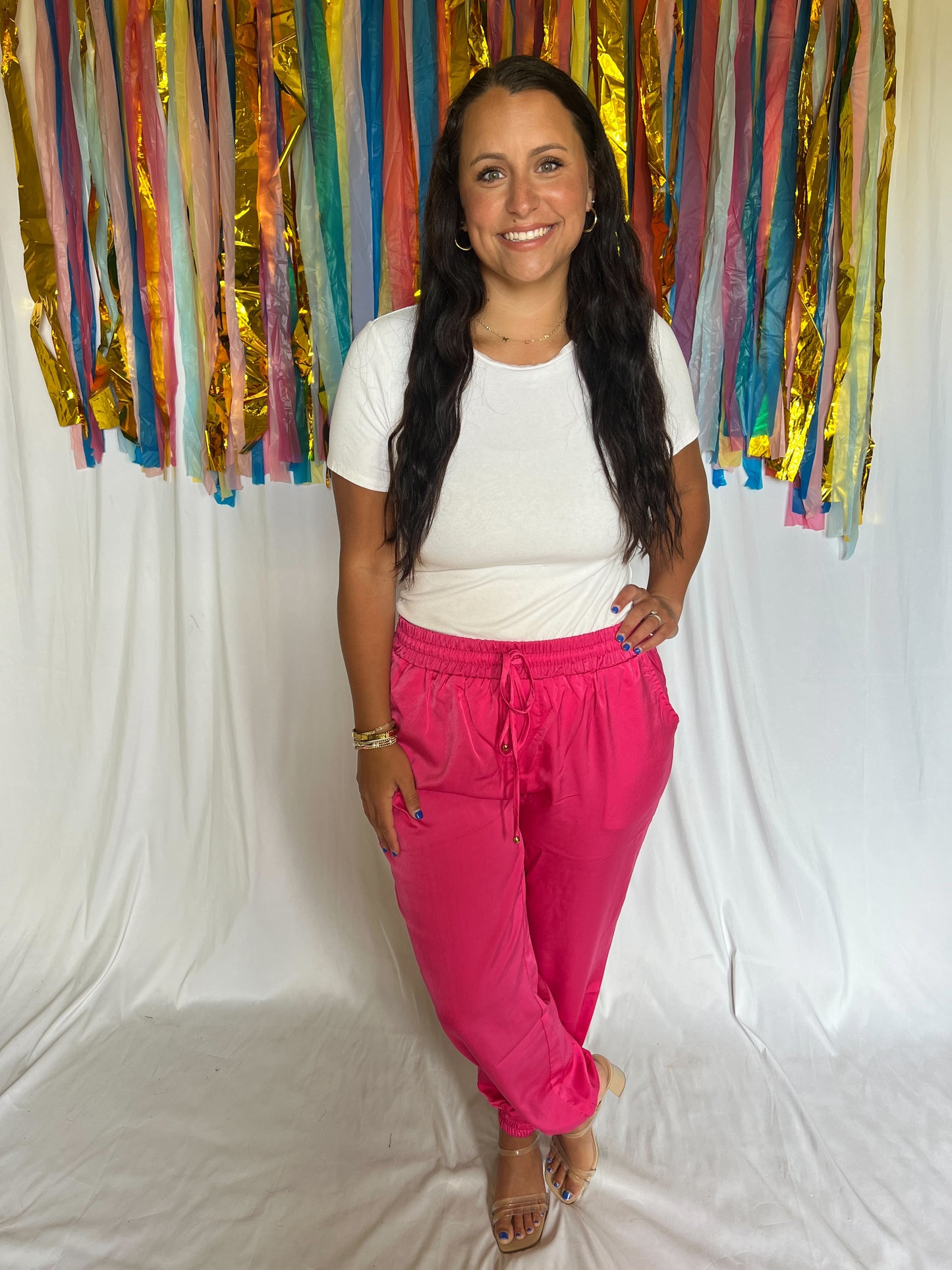 Day To Night Satin Joggers
