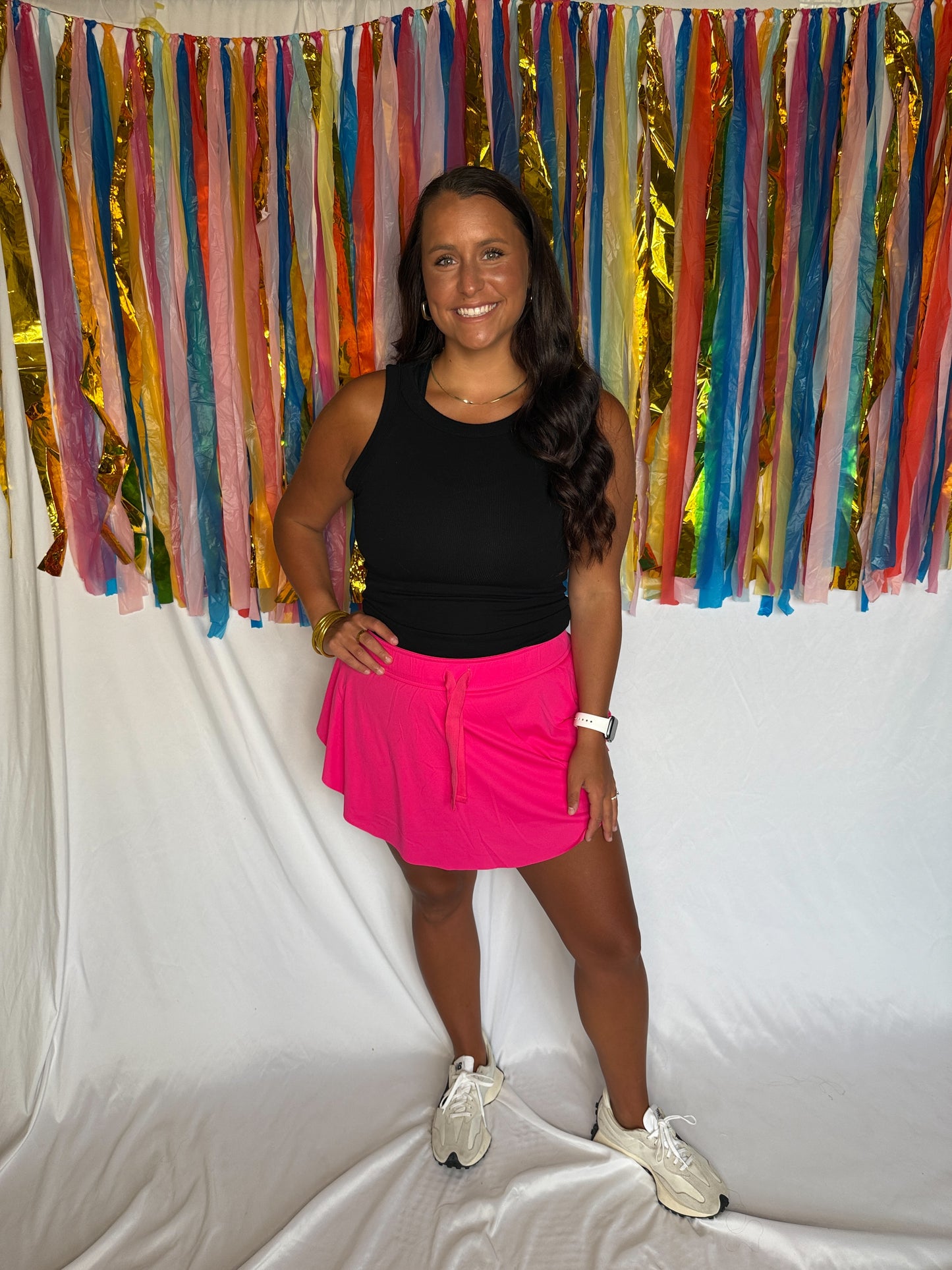 Fuschia Flow Skort