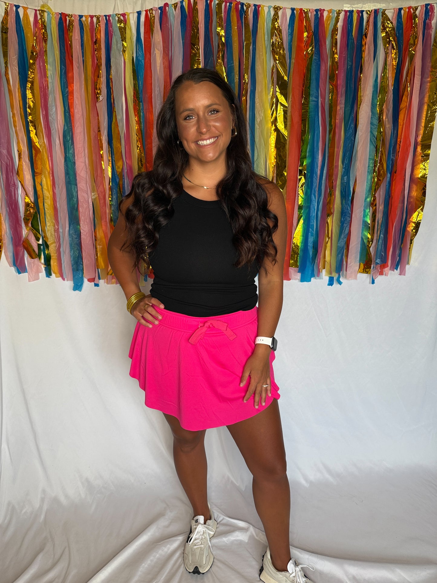 Fuschia Flow Skort