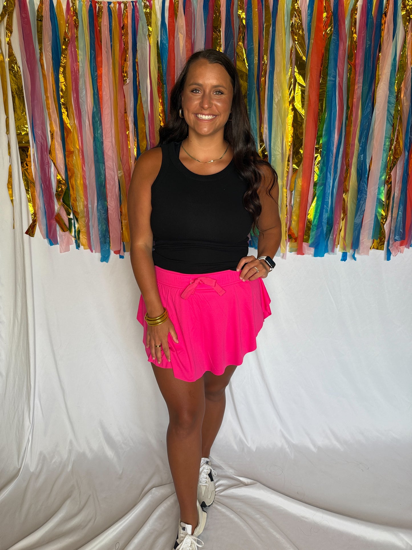 Fuschia Flow Skort
