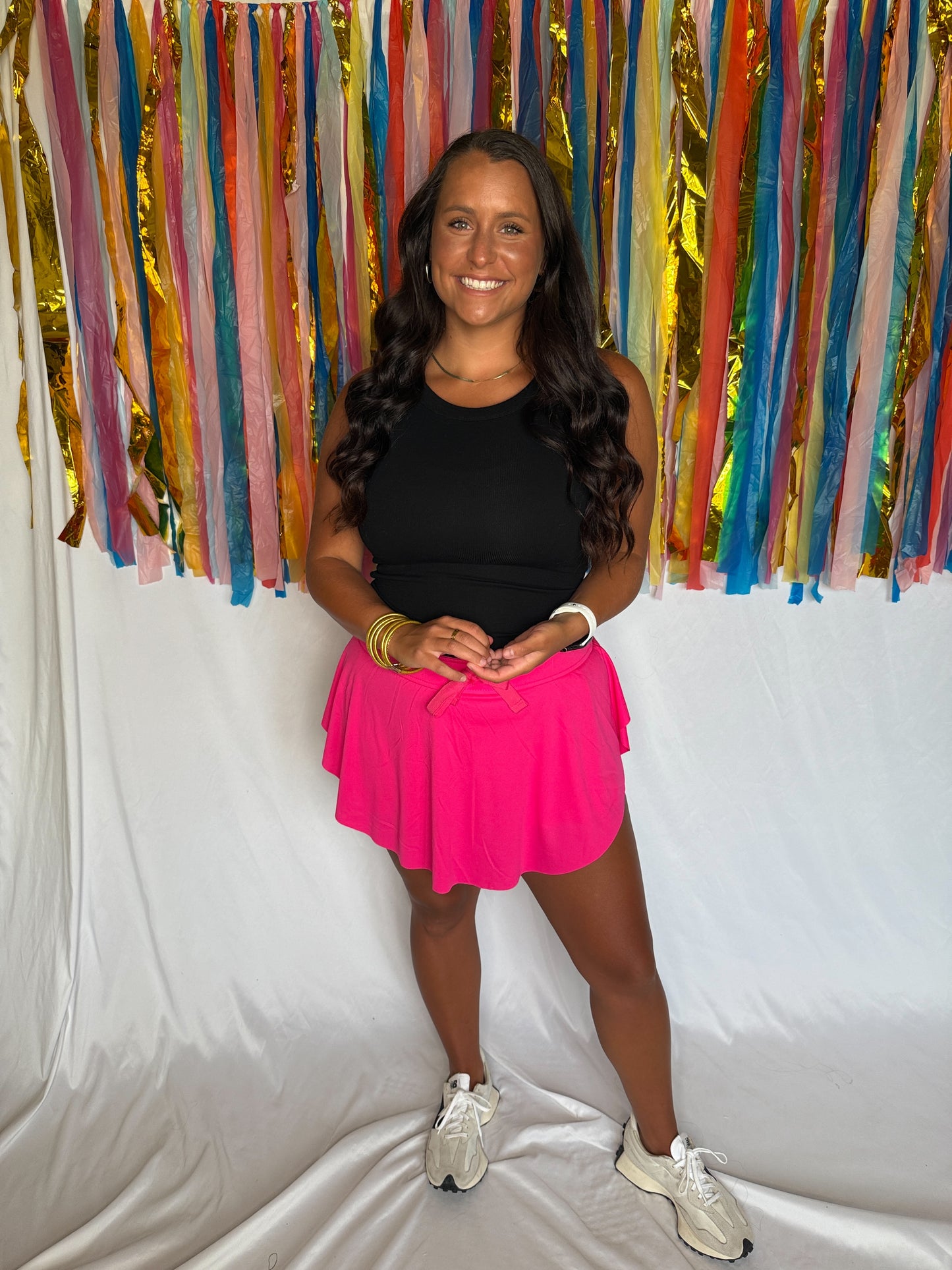 Fuschia Flow Skort