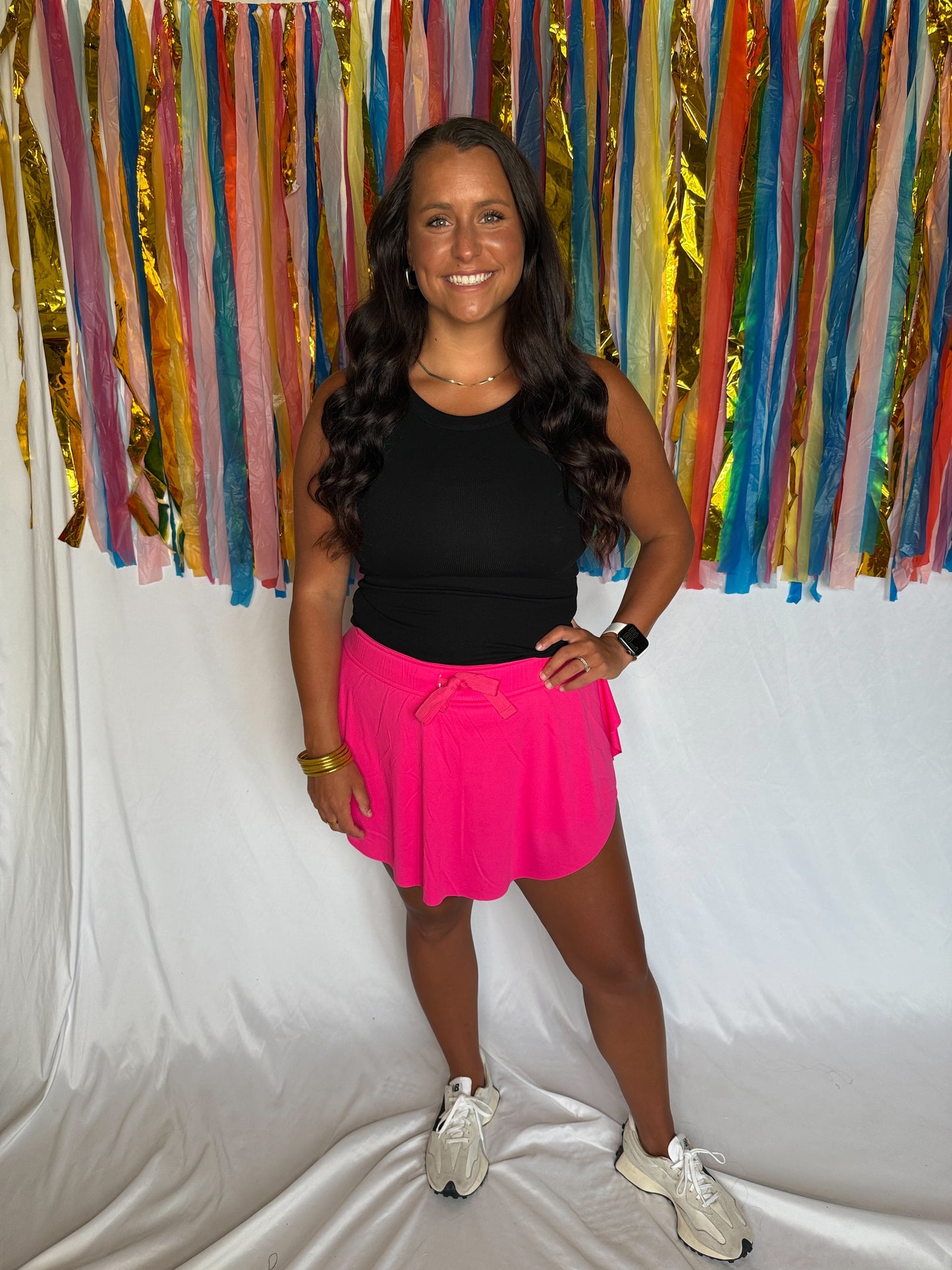 Fuschia Flow Skort