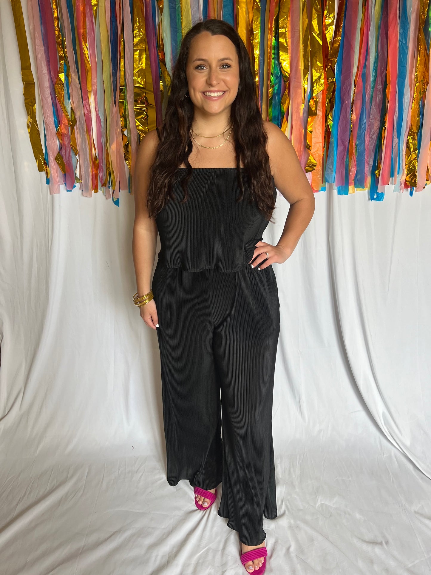 Pleated Jumpsuit