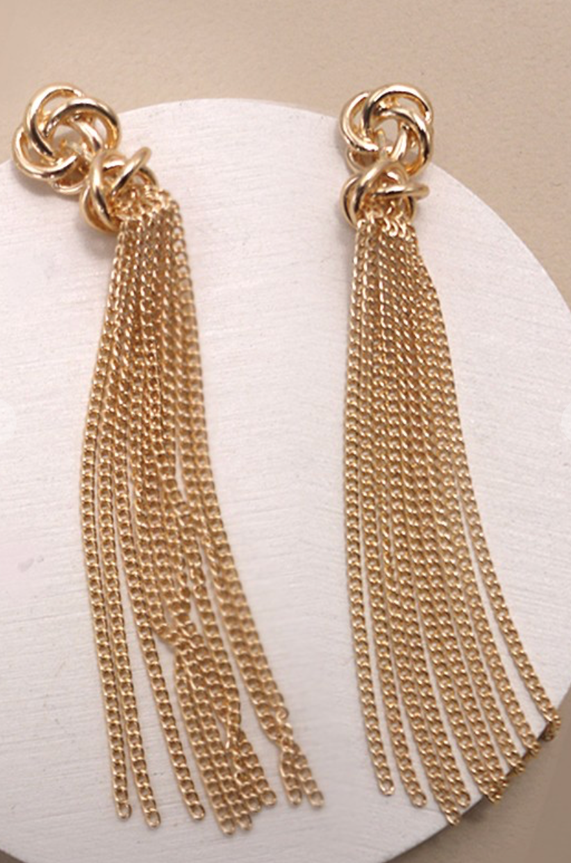 Gold Knot Earrings