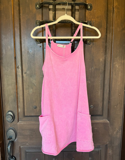 Candy Pink Romper Dress