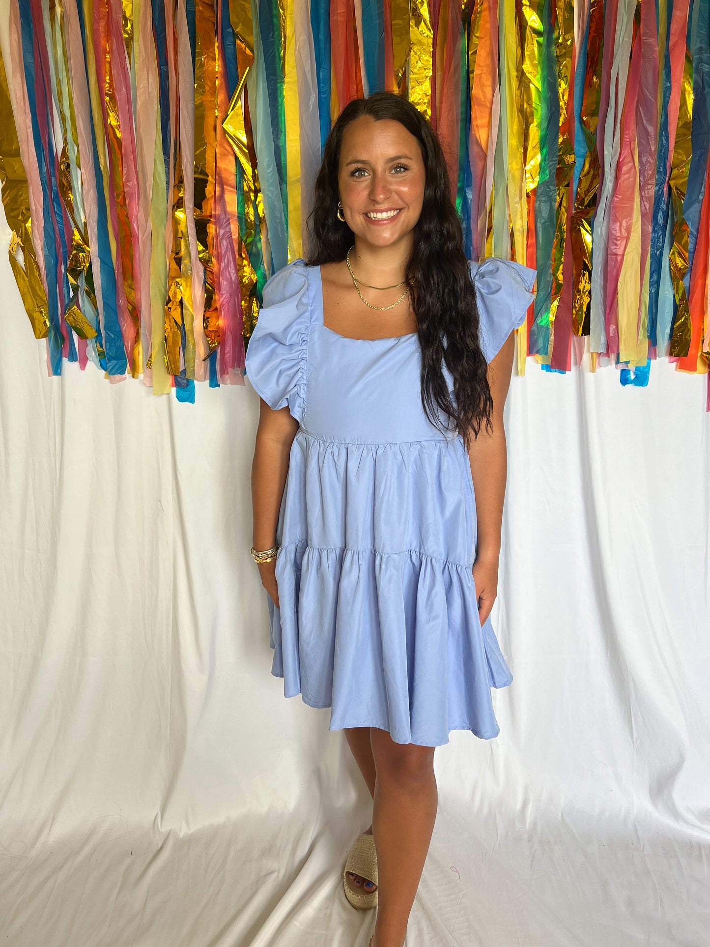 Something Blue Babydoll Dress