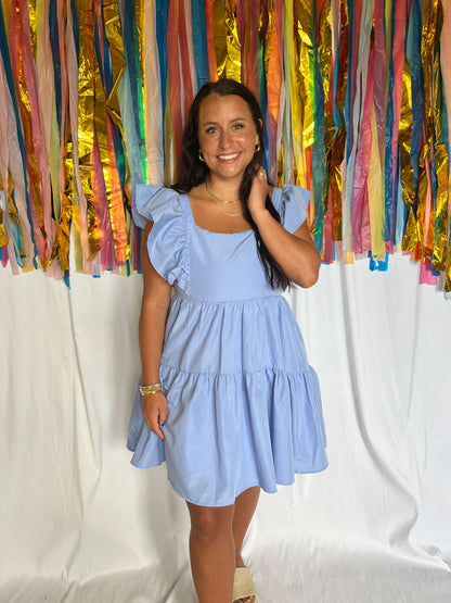 Something Blue Babydoll Dress